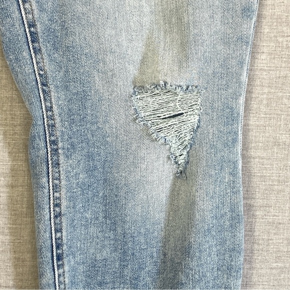 Edgely Mid-rise Super Skinny Jeans Womens 12R Distressed Button Fly Light Wash - Picture 6 of 14